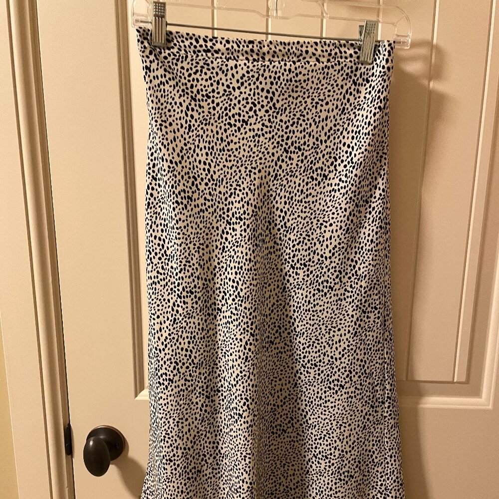 Small Black and White Polka Dot Skirt